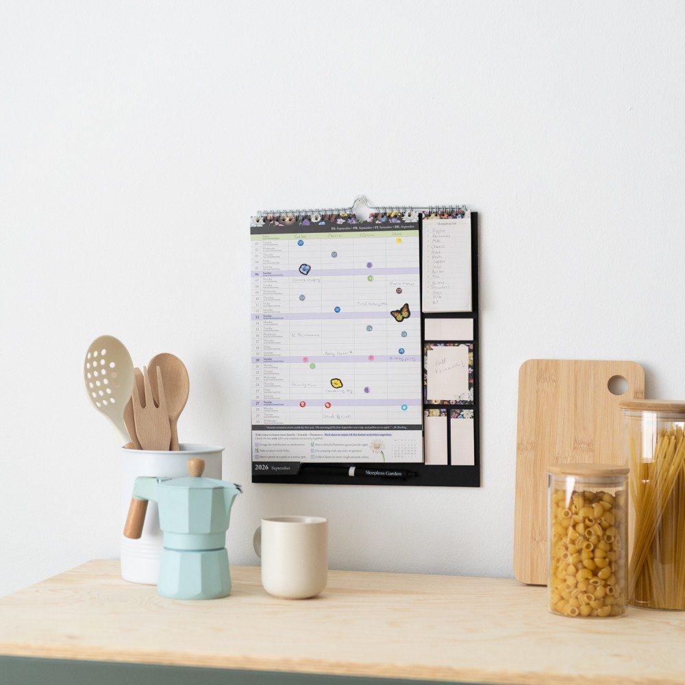 Grupo Erik - Sleepless Garden 2026/2027 Planner/Organiser - Multicolours